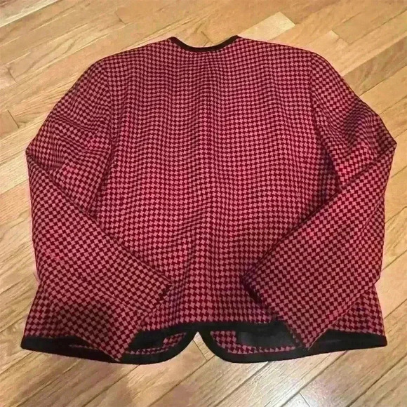 Pendleton Women's Wool Blazer Size 16 Multicolor Houndstooth Vintage - Picture 7 of 8